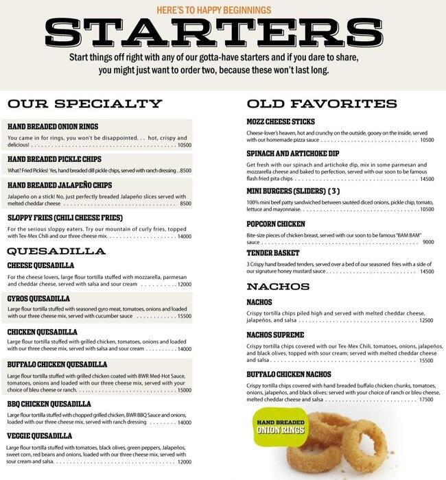 Buffalo Wings & Rings Menu Zomato Lebanon