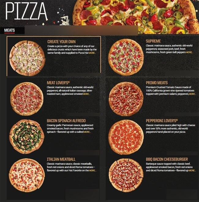 Pizza Hut Menu Menu For Pizza Hut Tomball Houston Urbanspoon Zomato