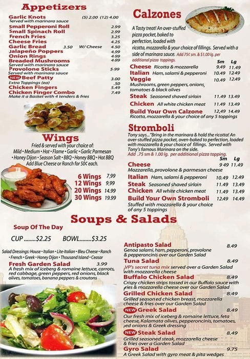 Italian Village Pizza Menu, Menu for Italian Village Pizza, East ...