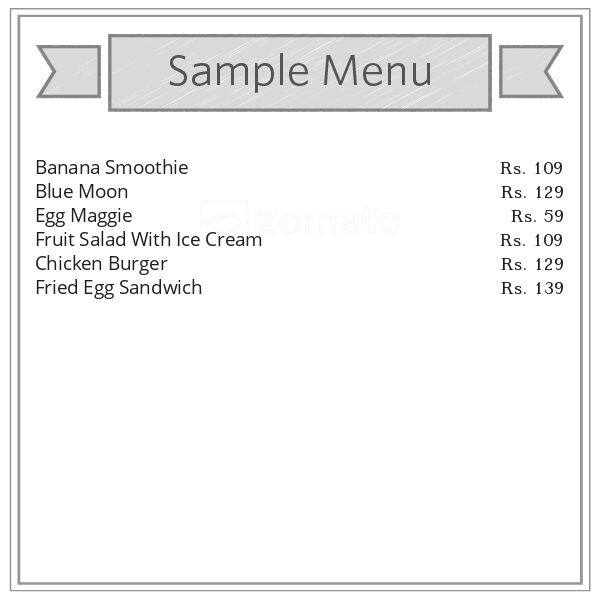 Orange Cafe menu