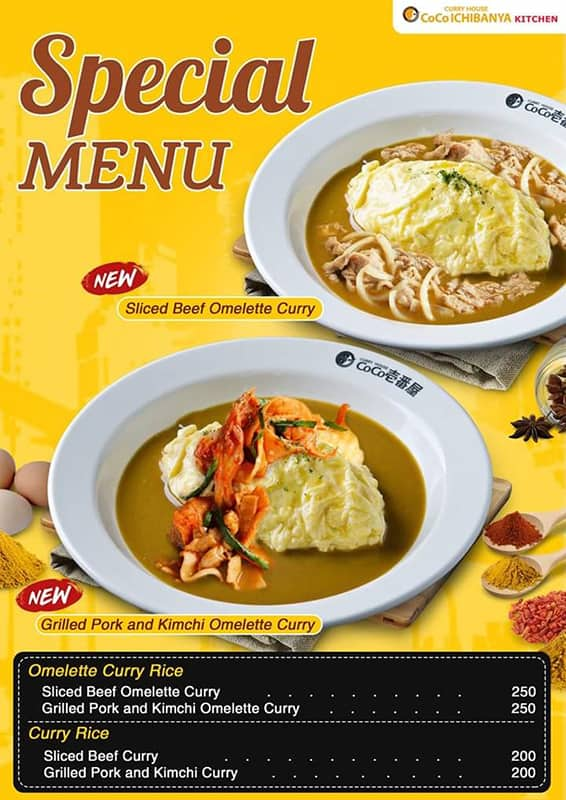 Coco Ichibanya Menu Menu For Coco Ichibanya Rockwell Makati City