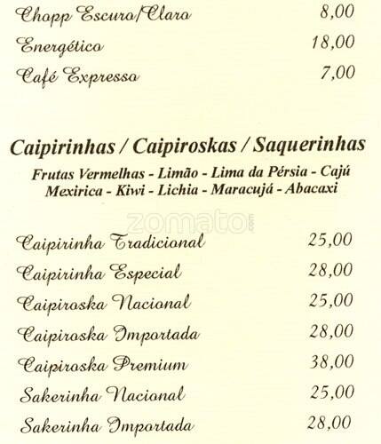 A Tal Da Pizza - Mário Ferraz cardápio