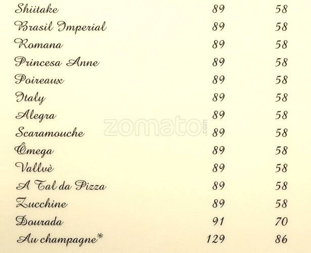 A Tal Da Pizza - Mário Ferraz cardápio