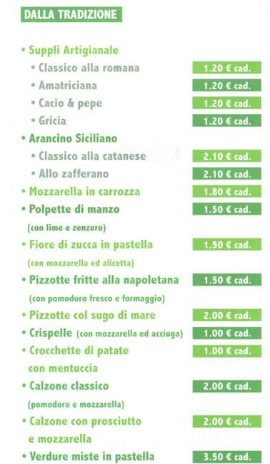 Menu di Freetto 