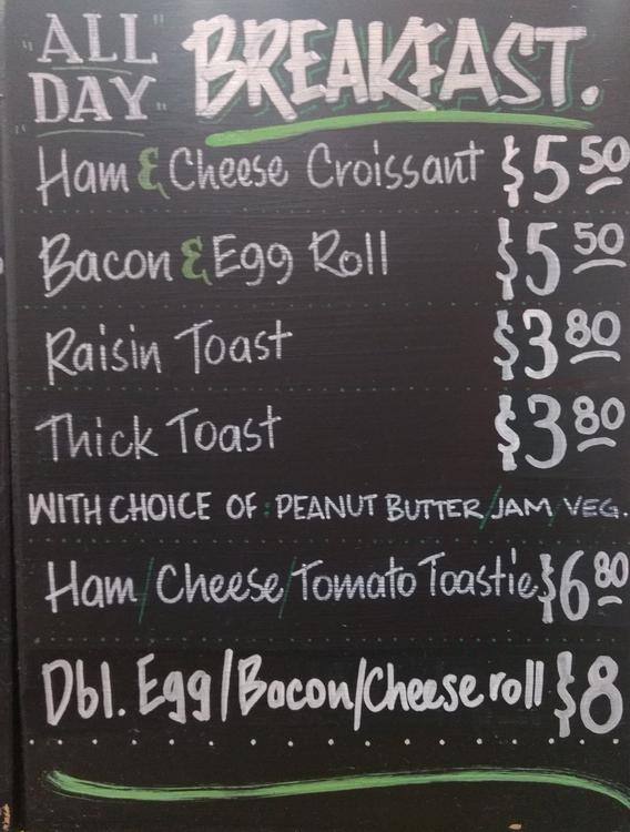Relish Foods menu