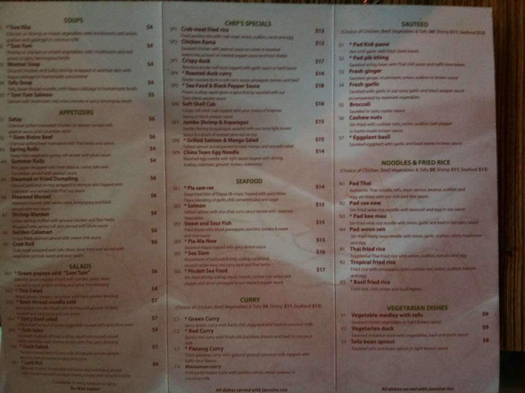 Siam Bistro Menu Menu For Siam Bistro Woodbridge Prince William   Ebd730994abc6f2d3e31ffe84bd12bef 