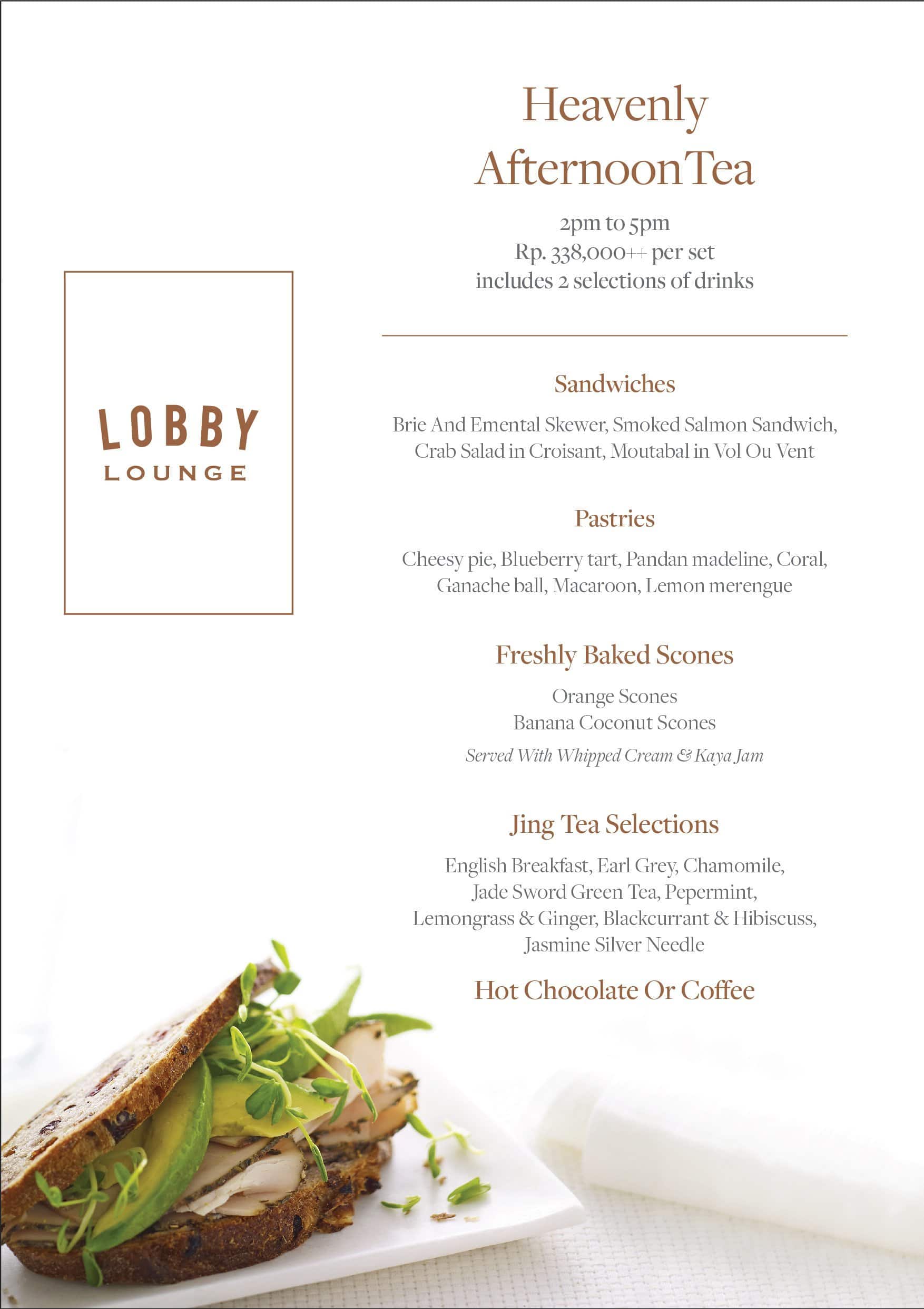 Lounge menu