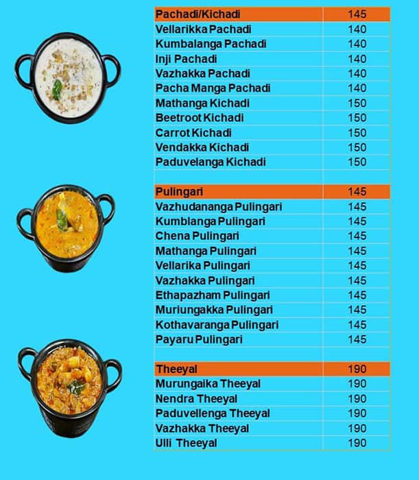 Menu of Shero Home Food - Kerala, BTM, Bangalore