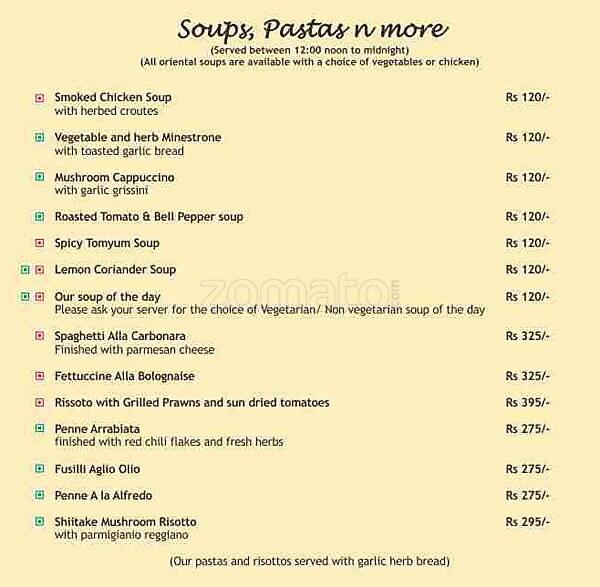 Menu at Biso, Gurugram Rural, F387+2XR