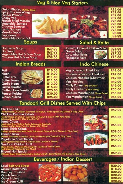 Biryani Hut Menu Menu For Biryani Hut Kelvin Johannesburg Zomato Sa