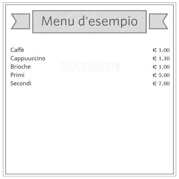 Menu di Bar Ariosto 