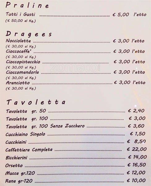 Carta de Chocolate
