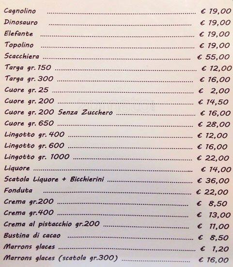 Carta de Chocolate