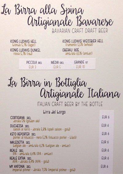 Menu di Fidelio 