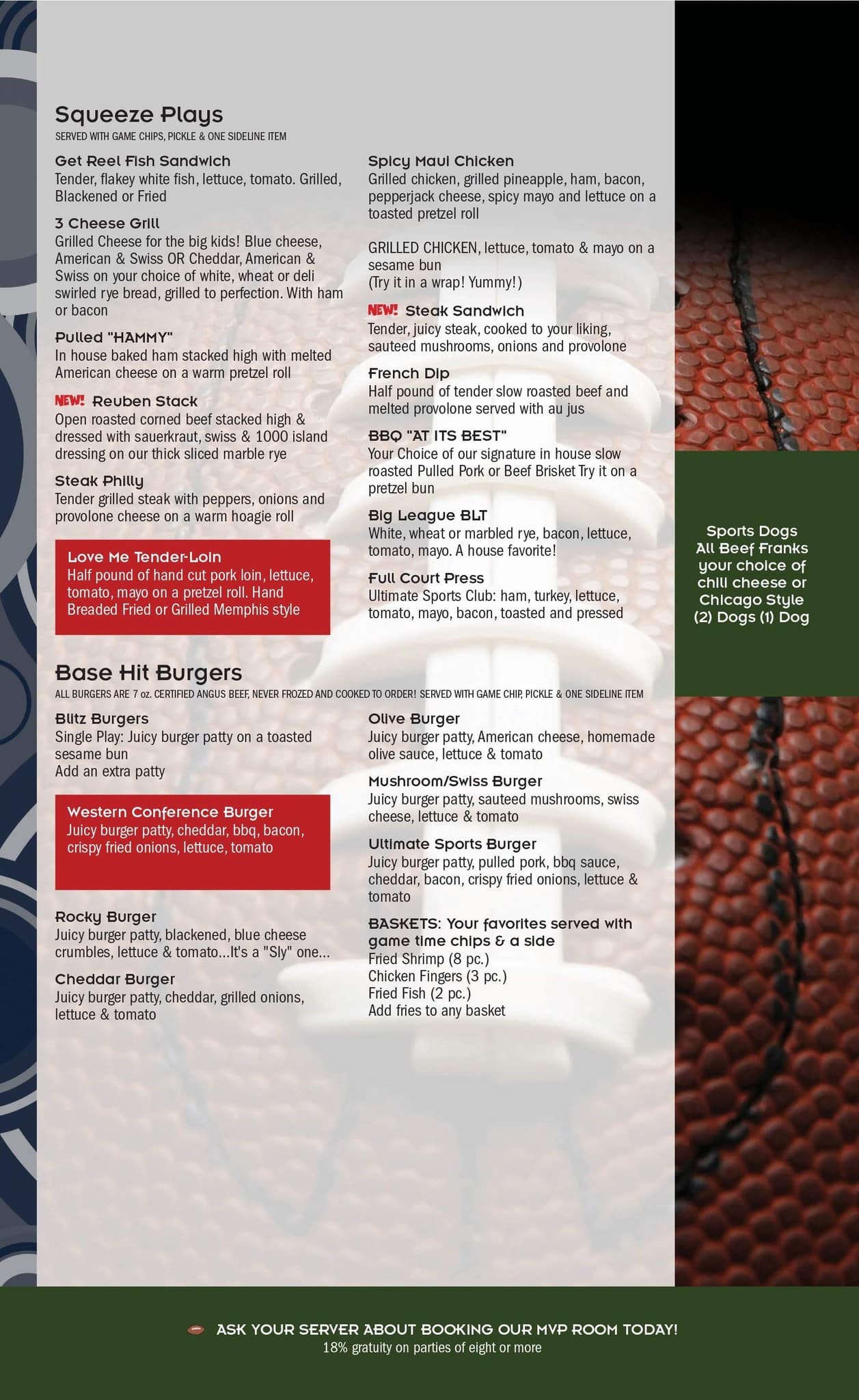 Menu at Sports Time Family Pub & Grill, Elkhart