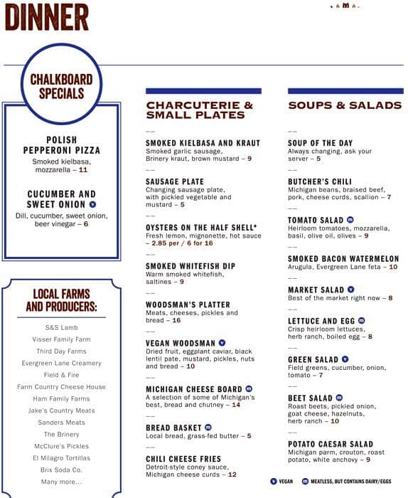 Menu at New Holland The Knickerbocker pub & bar, Grand Rapids