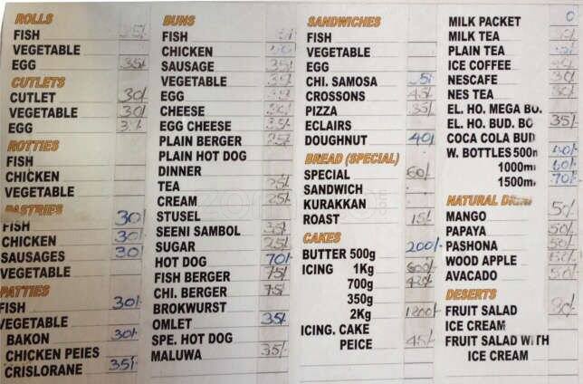 Oven Fresh menu