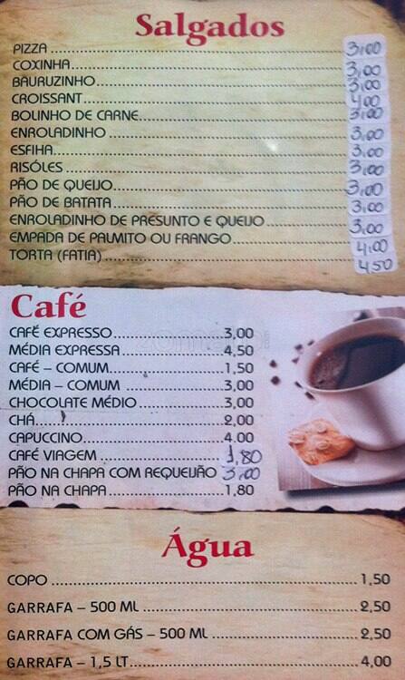 big Ipanema cardápio