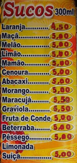 Torre de Belém cardápio