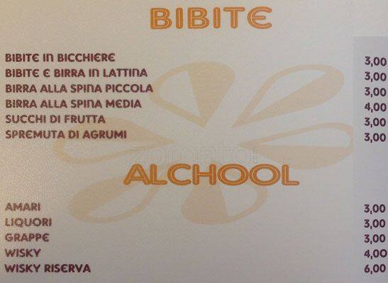 Menu di Carpe Diem Bar - Maxi Panini Milano 