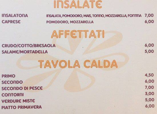 Menu di Carpe Diem Bar - Maxi Panini Milano 