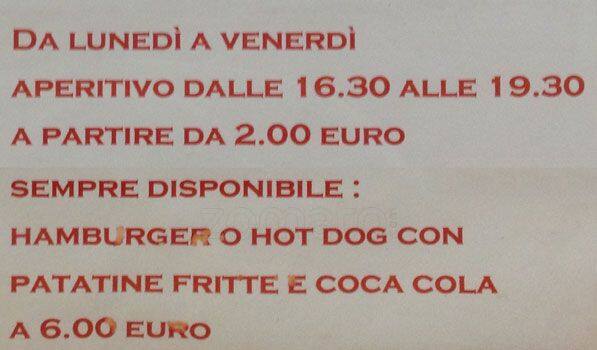Menu di Carpe Diem Bar - Maxi Panini Milano 