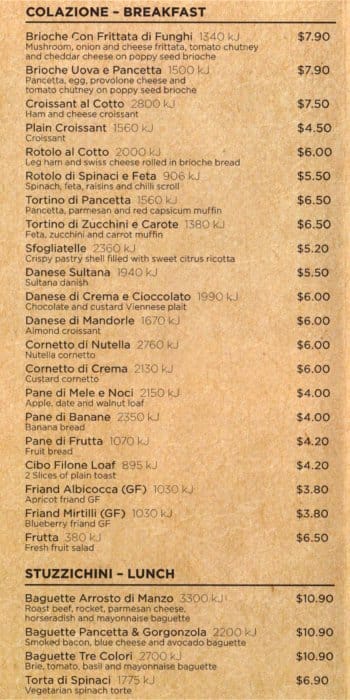 cibo menu prices