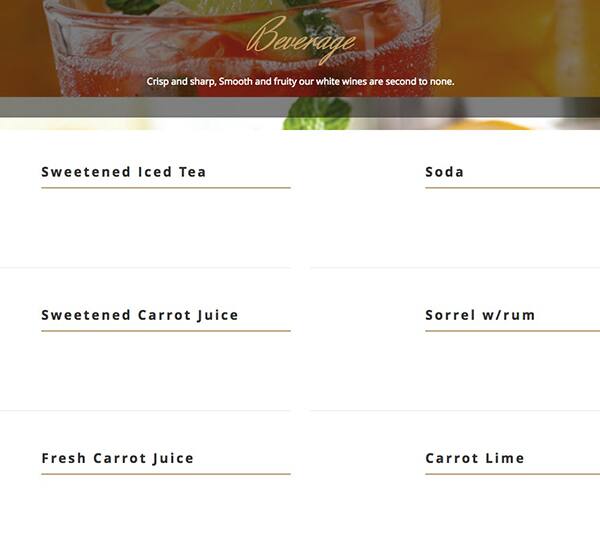 The Door Menu Menu For The Door Jamaica New York City