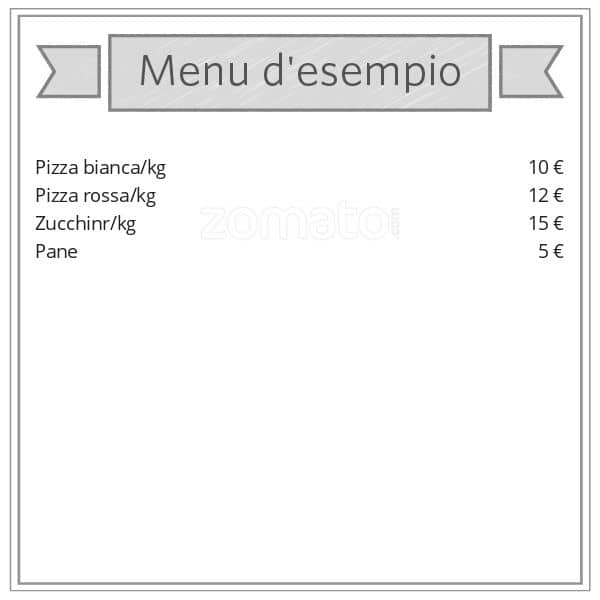 Menu di Forno Di Giannantonio 