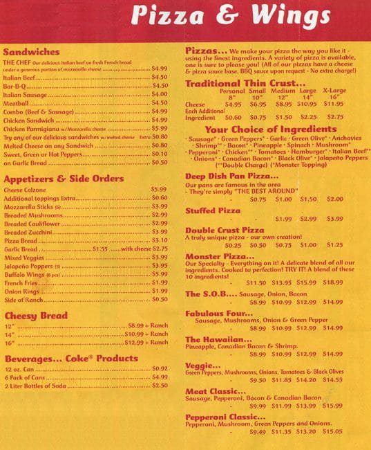 Sunny's Pizza Menu, Menu for Sunny's Pizza, San Marcos, San Marcos ...