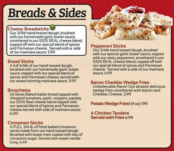 Nick's Sports Bar & Grill featuring Fox's Pizza Den Menu Urbanspoon