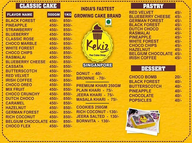 Kekiz cake shop add:- Bopodi, Pune | Updates, Reviews, Prices