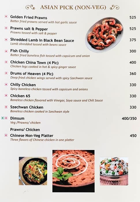 Gucchi menu