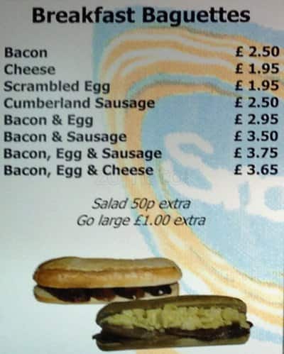 Snax menu
