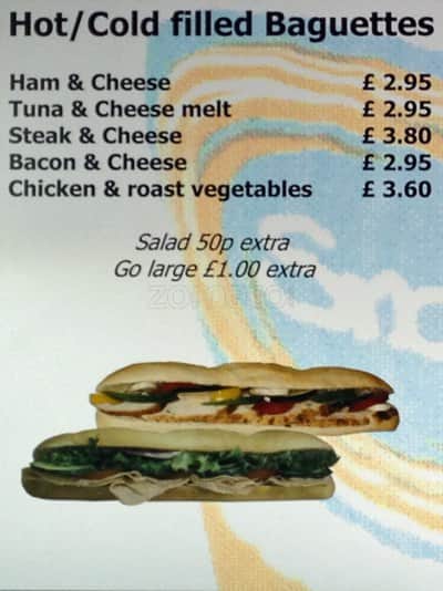 Snax menu