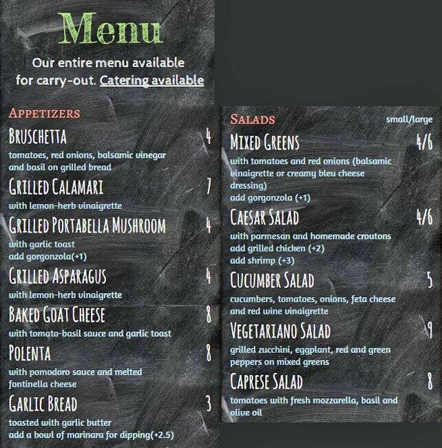 Pasta Palazzo Menu, Menu untuk Pasta Palazzo, Lincoln Park, Chicago