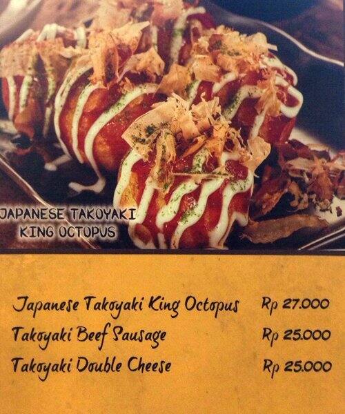 Japanese Takoyaki Menu, Menu for Japanese Takoyaki, Sudirman, Jakarta ...