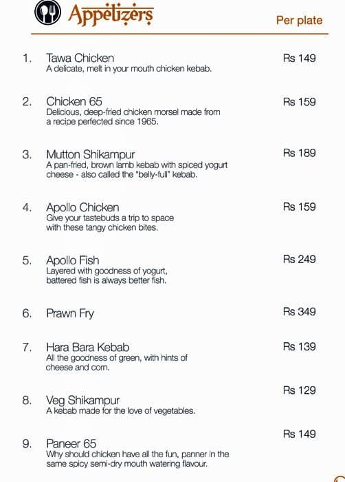 The Biryani Co. Menu, Menu for The Biryani Co., Satyaniketan, New Delhi