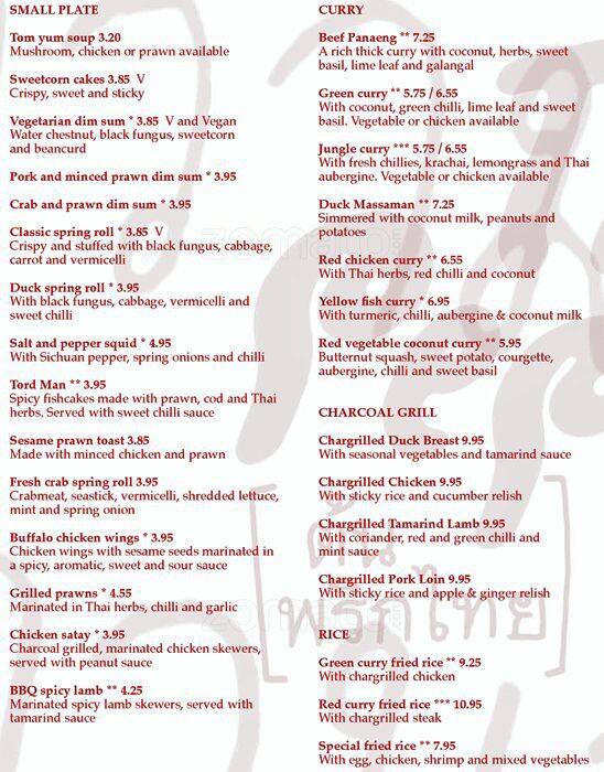 The Pepper Tree Menu, Menu for The Pepper Tree, Clapham, London Zomato UK