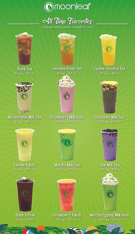 Menu at Moonleaf cafe, Pasig, 4/F Tektite East Tower