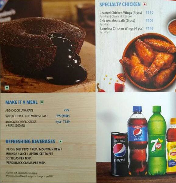 Domino's Pizza Sheik Sarai, New Delhi menu
