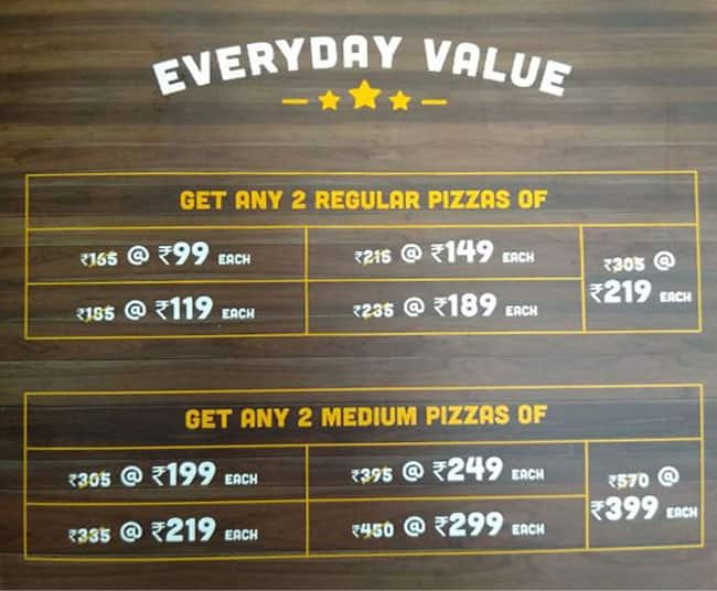 Domino's Pizza Sheik Sarai, New Delhi menu