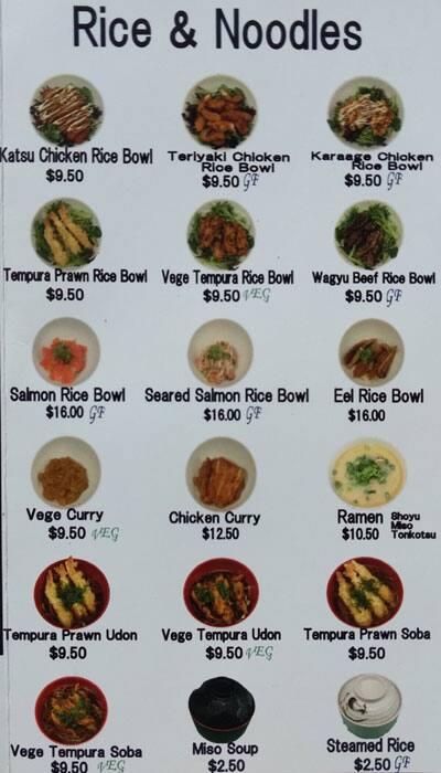 Carta de Sushi Point