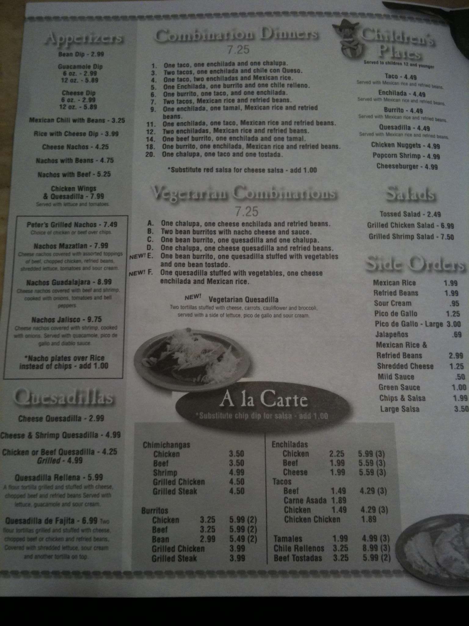 Guadalajara Mexican Grill Menu Urbanspoon/Zomato