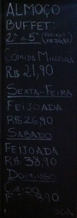 Três Potes Restaurante cardápio