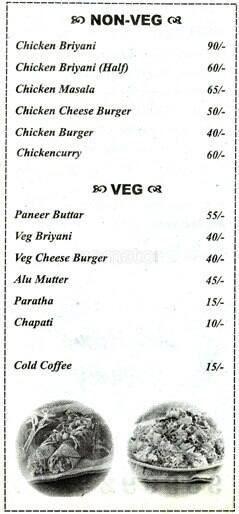 Roll Delight's menu