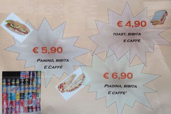 Menu di Bar Felice 