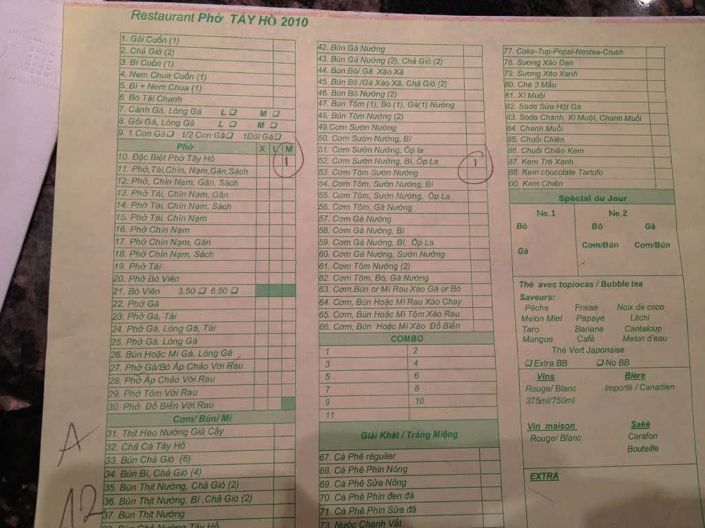 menu-at-pho-tay-ho-restaurant-montreal
