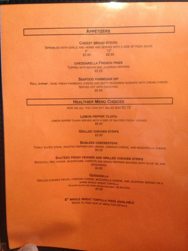 Menu at Deb's Pizza pizzeria, Poplarville