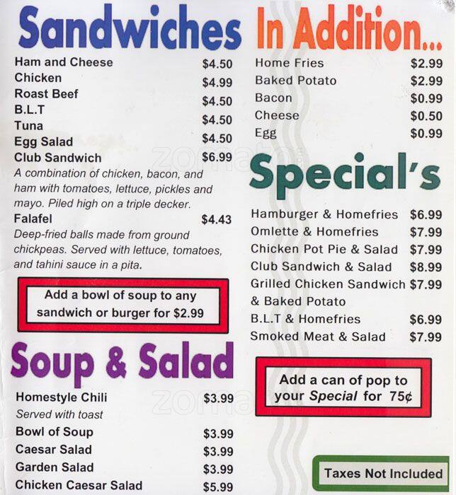 Spring Spring Cafe Menu Menu at Spring Cafe, Mississauga